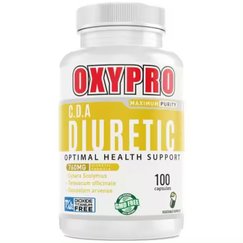 OXYPRO® Nutrition – CDA - Diurético Natural - 100 cápsulas - evita retención de líquidos y promueve un balance hídrico equilibrado - 1