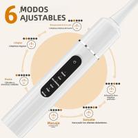 Cepillo De Dientes Eléctrico Sonic - Cuidado Y Eliminación De Calculo Portátil Para El Hogar Con 4 Cabezales De Reemplazo Incluidos - details 4