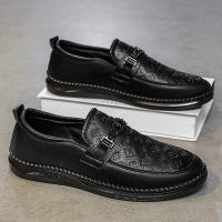 Zapatos De Cuero De Alta Calidad Para Hombre Loafers Italianos De Lujo Casual Transpirables Zapatos De Vestir Slip-on Para Conducir - details 8