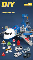 Juguete De Transformación Para Niños Avión De Plástico ABS Modelo Musical Simulación DIY Vía Inercia Regalo Para Niños - details 0