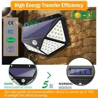 Lámpara Solar LED Exterior Con Sensor De Movimiento PIR Luz Impermeable Para Decoración De Jardín Camino Y Pared - details 1