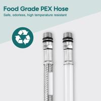 BIT Grifo Cocina Giratorio de 360°, Grifos Cocina Fregadero Monomando Acero Inoxidable SUS304 con Aireador, L-Form Alta Presión Universal, Mezclador de Fregadero Cocina Cepillado - details 5