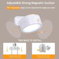 Lámpara De Pared LED Recargable Con Control Táctil Y Remoto IR Rotación 360° Luz Nocturna Portátil Para Lado Del Cama Dormitorio Lectura - details 2
