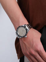 Reloj De Pulsera Para Hombre En Acero Inoxidable Calendario Estilo Business Moda Deportiva Regalo Para Fiestas Movimiento Cuarzo - details 23
