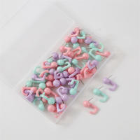 50Pc Tachuelas De Mano Con Cabeza De Plástico Gancho Para Tablero De Madera De Cerezo Tachuelas Decorativas Para Tablones De Anuncios Seguridad Metal Y Plástico - details 8