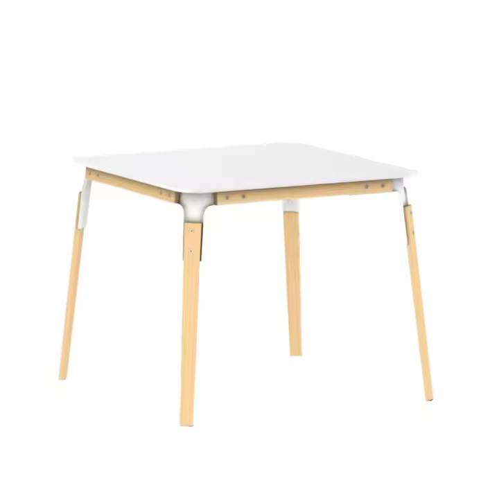 MESA STEELWOOD 145X145 HPL PLAN BLANCO MAGIS - 1