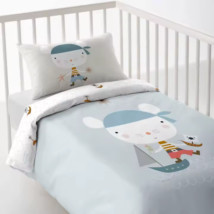 HACIENDO EL INDIO - Funda Nórdica Cuna Estampada - Algodón - Extra Suave - Fabricado en España - 1
