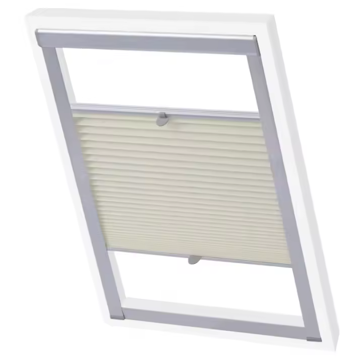 vidaXL Persiana Estilo Plisada Tela Rayos UV Código para 104 Color Blanco,  Crema, y mas - 1