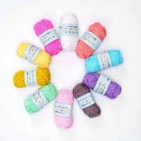 10-pack Cotton Yarn, Cotton Knitting, Crochet Yarn 49m/roll multicolor - details 2