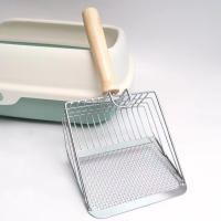 Herramienta De Limpieza Para Mascotas Acero Inoxidable Lavable Y Duradero Cuchara Para Basura De Gato Con Mango Cómodo Shovel Para Heces De Perro - details 2