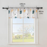 Cortinas De Cocina Pequeñas De Dibujos Animados 140 * 46CM (1 Pieza) 68 * 60CM (1 Pieza) 60 * 91CM (2 Piezas) Para Cocina Sala De Estar Y Estudio - details 0