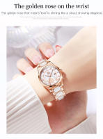 Reloj De Cuarzo Para Mujer OLEVS Movimiento Japonés Resistente Al Agua Acero Inoxidable Cerámica Lujo Reloj De Pulsera Para Damas Conjunto Popular - details 8