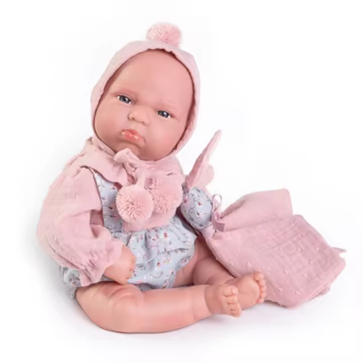 Mi pequeño Reborn Tufi de 33 cm con dou dou de Antonio Juan 82203 - 1