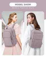 Mochila Para Mujer Versátil Estudiantil Casual Impermeable De Gran Capacidad Con Compartment Para Laptop Bolsa De Viaje - details 4
