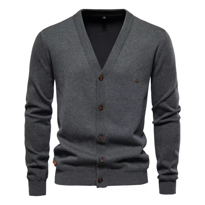 Nueva Chaqueta De Algodón AIOPESON 2024 Para Hombre Estilo Casual Monofrontal Color Sólido De Alta Calidad Para Otoño Y Invierno - 1