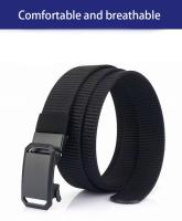 Cinturón Táctico De Nylon Transpirable Para Hombres Con Hebilla Automática Cinturón De Lona Coreana Versátil Para Estudiantes Y Outdoor - details 6
