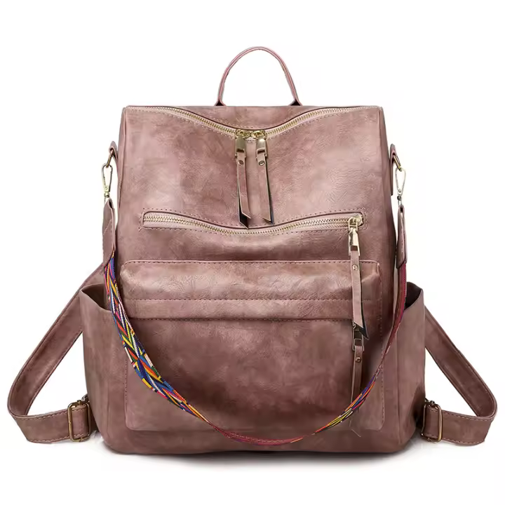 Mochila antirrobo para mujer,Cuero PU,para Todos Los Días, Viajes Cortos, Trabajo - 1