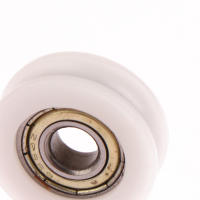 Rueda De Deslizamiento Para Puerta Y Ventana 626 Pulley Con Eje De 6*22*7MM Rueda Plana Ranura U Nylon Material De Inyección - details 8