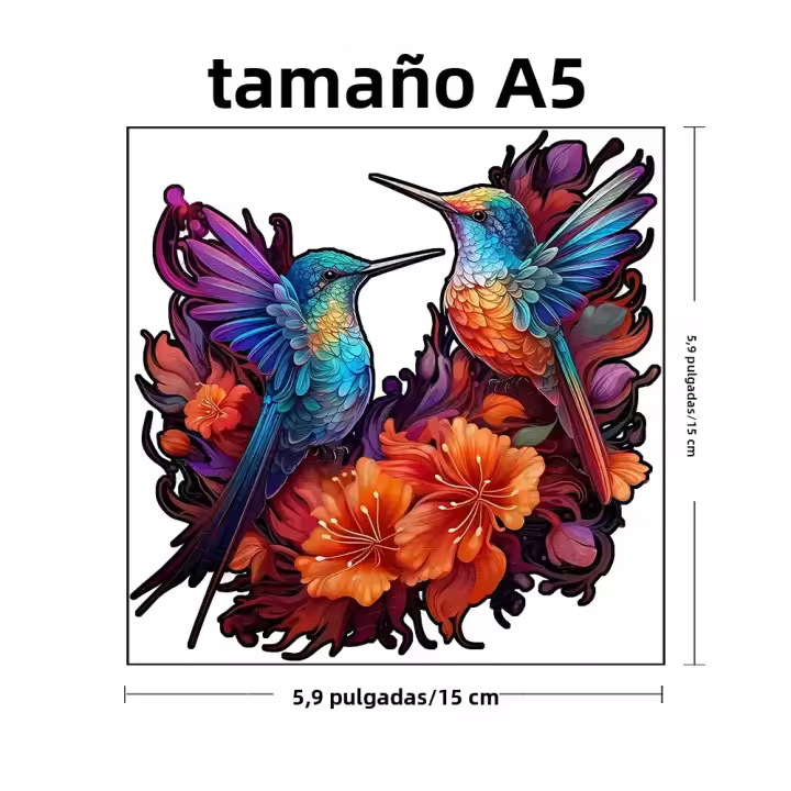 Puzzle De Madera Con Tema De Animales Y Aves Juego Inteligente Para Adultos Y Niños Regalo Festivo Significativo - 1