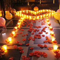 3000pcs Pétalos de Rosa Artificiales, Pétalos de Flores de Seda Artificial, Pétalos Rosas Rojas San Valentín, Pétalos de Rosas Rojas para Bodas, Pedidas, Fiestas, Decoración Romántica, Bodas, Fiesta, Cumpleaños, Proponer, Valentín Decoración. Distrilocu - details 4