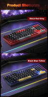 Teclado Mecánico De Juego Blizzard YGM1 USB Con Cable Desmontable De 89 Teclas Para Laptop Y Pc Compatible Con Tablet Y Computadora - details 11
