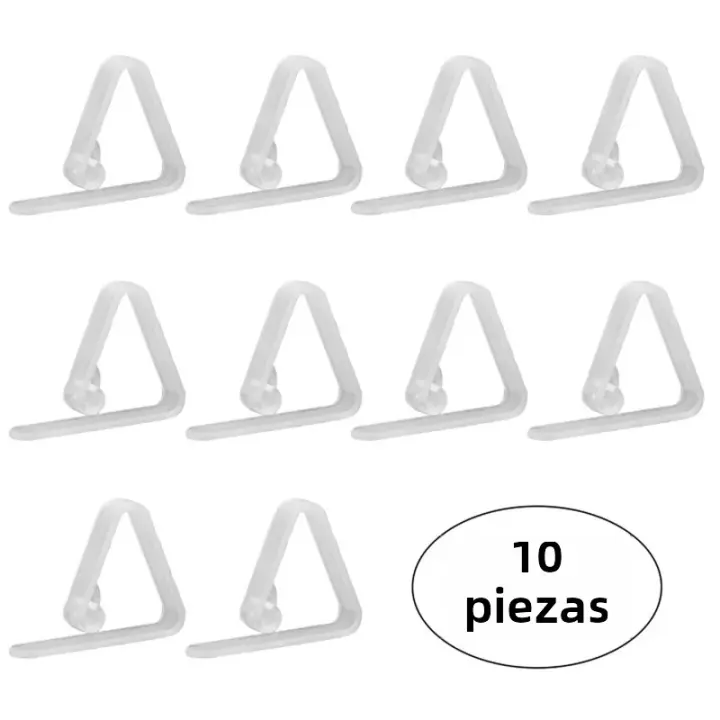 10pcs Clip De Tela Transparente Antideslizante Para Mesa Dispositivo De Fijación De Borde Plástico Utensilio Doméstico - 1