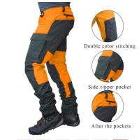 Nuevos Pantalones Slim Fit Para Deportes Al Aire Libre Motocicleta Casual Con Multiple Bolsillos Bloque De Colores Para Hombres - details 1