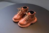 Botas Cortas Para Niños Y Niñas Antideslizantes Cuero Suave Tacón Plano Temporada Otoño E Invierno Moda Primavera Verano - details 4