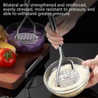 Prensa De Papas Y Hígados De Acero Inoxidable Herramienta De Fruta Y Verdura Masher De Carne Molida Creativa Presión De Barro Ricer Presión De Aguacate - details 9