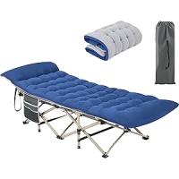 Cama de Campamento Plegable con Colchón de 150 kg, Carga de Cama de Camping con Bolsa de Transporte Marco de Metal - details 5
