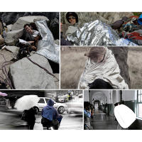 Manta De Salvamento Térmica Para Camping Y Senderismo 1-30PCS Impermeable Aislante De Aluminio Para Primeros Auxilios Y Rescate - details 4