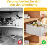 Organizador de canasta de Armario extensible para Cocina, Cajón telescopo, Armario de Cocina, Cajón extraible, estante para especias, 31,5 cm x 21,5 cm x 9 cm - details 2