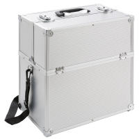 AREBOS Maletin Profesional de Maquillaje Tocador Portatil Neceser Plata - Uso Versátil - details 19