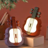 Lámpara De Noche LED Violín Cargable Por USB Luz RGB Para Dormitorio Iluminación De Mesa De La Cama Adecuada Para Alimentación Nocturna - details 13