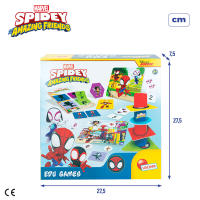 Spidey - Set 10 Juegos educativos Spidey para niños con fichas de cartón y cilindros de plástico, Superhéroes Marvel, Juego Spiderman, Juguete para niños y niñas, Regalo a partir de 2 años - details 7