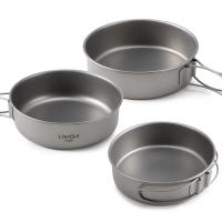 Lixada Tazas De Titanio Ultraligeras Para Camping Y Viajes Con Asas Plegables Utensilios De Cocina Al Aire Libreware De Mesa - details 21
