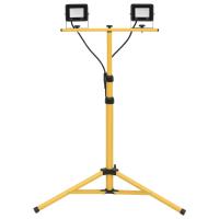 vidaXL Foco LED con trípode 2x20 W en color Blanco frío/Blanco cálido | diseño vintage industrial ideal para cocina salón comedor - details 0