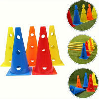 5pcs Barriles De Señalización Perforados De 32CM Conos De Barricada Para Entrenamiento De Fútbol Y Baloncesto Material PVC - details 4