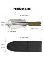 Shovel Multifuncional Portátil Para Camping Viajes Y Picnics Herramienta De Jardín De Sobrevivencia Para Exteriores - details 1