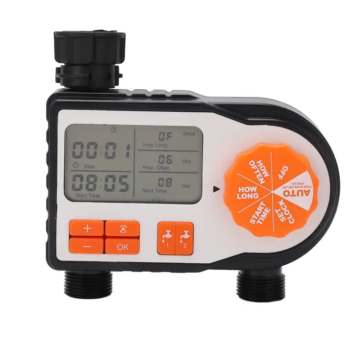 Temporizador de riego electrónico para jardín con pantalla LCD, controlador de riego automático - 1