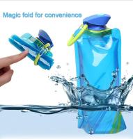 6Pcs Botella Plegable, Botella de agua plegable Portátil, 700ml Flexible Botella de Agua Reutilizable para Camping, Senderismo, Exploración, Viajar - details 5