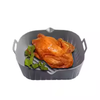 Cesta de silicona para freidora de aire, bandeja para olla, contenedor reutilizable, molde para hornear, Protector de forma de bote - details 2