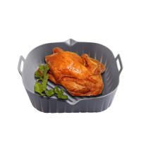 Cesta de silicona para freidora de aire, bandeja para olla, contenedor reutilizable, molde para hornear, Protector de forma de bote - details 2