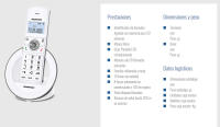 Teléfono Dect Daewoo DTD-1400 color blanco (NUEVO) - details 1