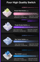 Teclado Mecánico De Juego LINGBAO K87 pro Con Keycaps PBT Structure Hot Swap 3/5 Pins Iluminación RGB Retroiluminada Gasket - details 10