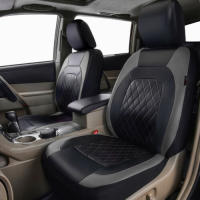 Funda de asiento de Coche de Ocho plazas con borde de Diamantes de una sola Línea, Cuero syntético, Cuero artificial - details 19