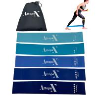 Attopex® Bandas Elásticas de Musculación Fitness Yoga Pilates 5 Niveles de Resistencia - Azul-Rosa - details 3