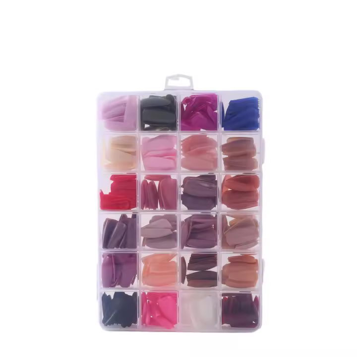 Uñas postizas medianas, uñas postizas, para mujeres y niñas, 24 unidades, uñas postizas - 1