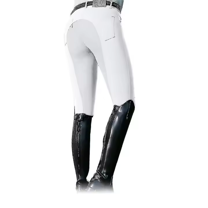 Mujeres de Alta beltada elástico Pantones ecuestres Horse Racing Skinny Pantalones - 1