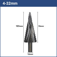 XCAN Broca Estepa Espiral De Acero De Alta Velocidad 4-12mm 4-20mm 4-32mm Con Mango Triangular Para Corte De Agujeros En Madera Y Metal Herramientas De Perforación - details 6